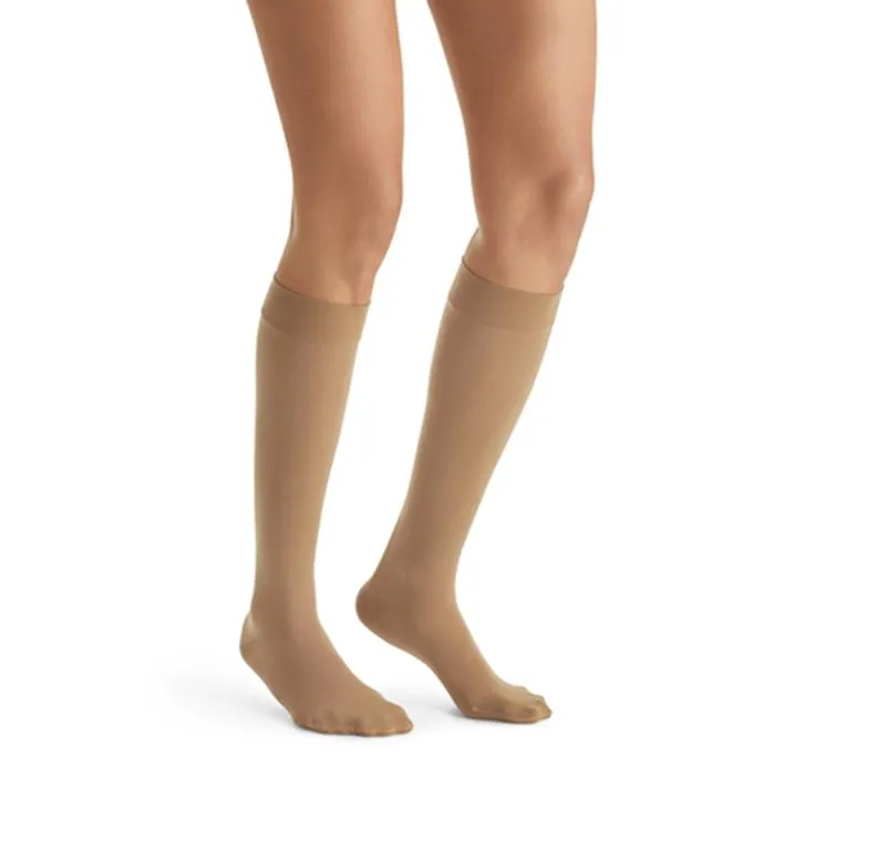 PR/1 JOBST ULTRASHEER WOMEN, KNEE HIGH, 15-20MMHG, MD, SUN BRONZE, CLOSED TOE