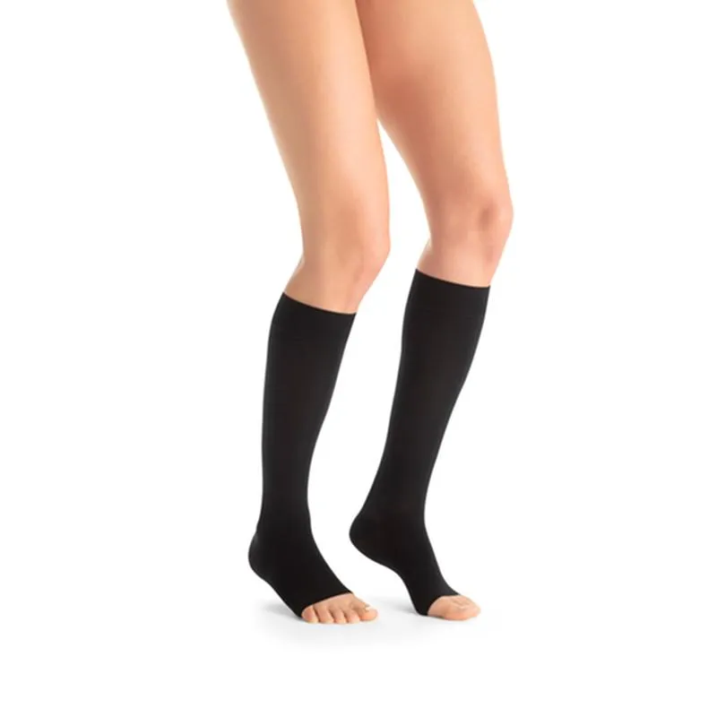 PR/1 JOBST ULTRASHEER WOMEN, KNEE HIGH, 20-30MMHG, XL, CLASSIC BLACK, CLOSED TOE