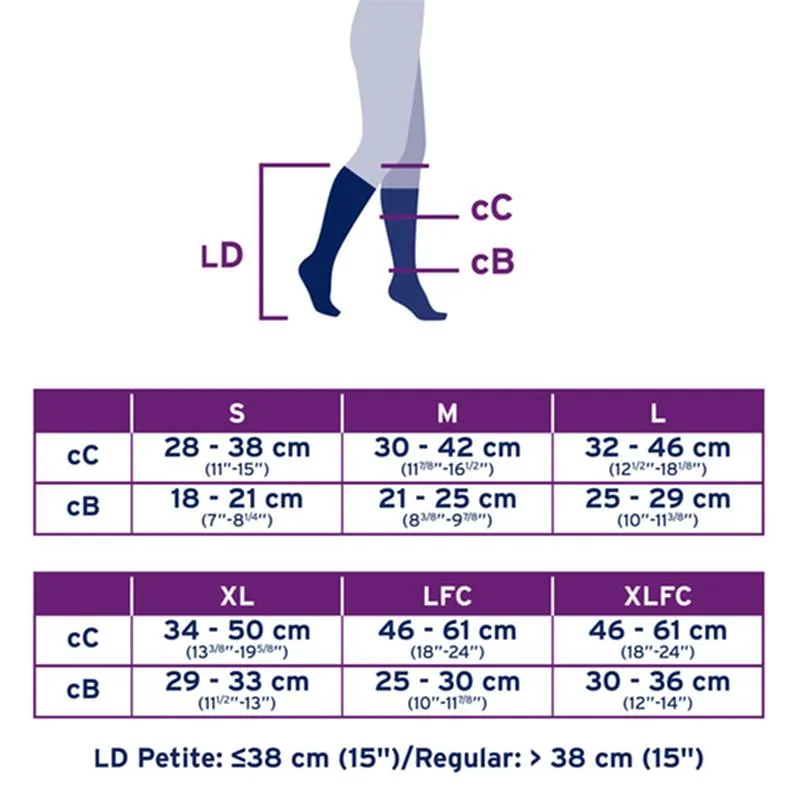 PR/1 JOBST ULTRASHEER WOMEN, KNEE HIGH, 20-30MMHG, XL, CLASSIC BLACK, CLOSED TOE