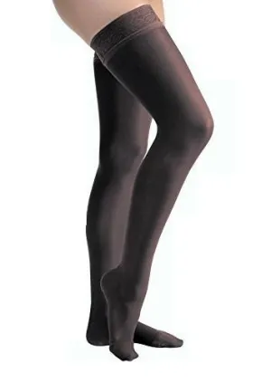 PR/1 JOBST ULTRASHEER WOMEN, THIGH HIGH W/SIL LACE BAND, 30-40MMHG, MD, CLASSIC BLACK, CLOSED TOE