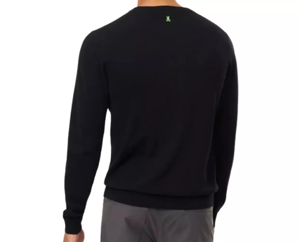 Psycho Bunny Belmore Extra Fine Cotton Sweater Black B6E832D200-001