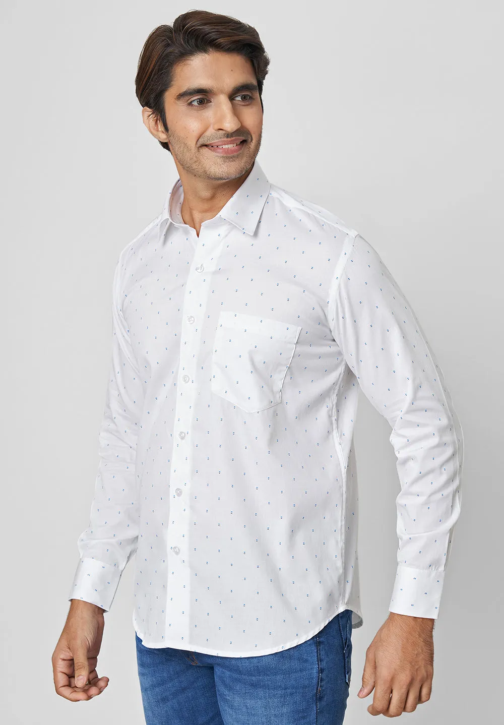 Pure Cotton Formal- Smart Fit Shirt- 40811