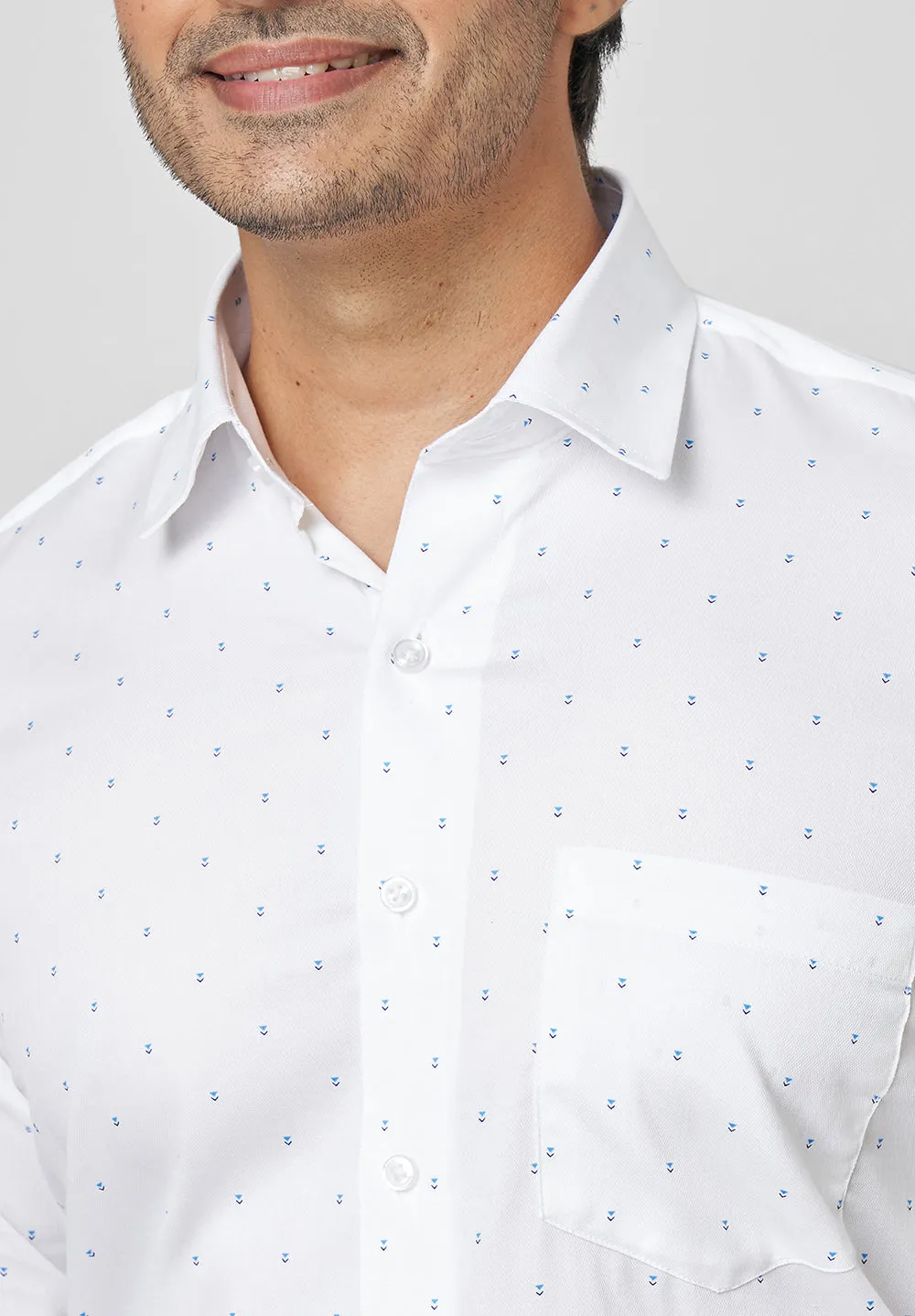 Pure Cotton Formal- Smart Fit Shirt- 40811
