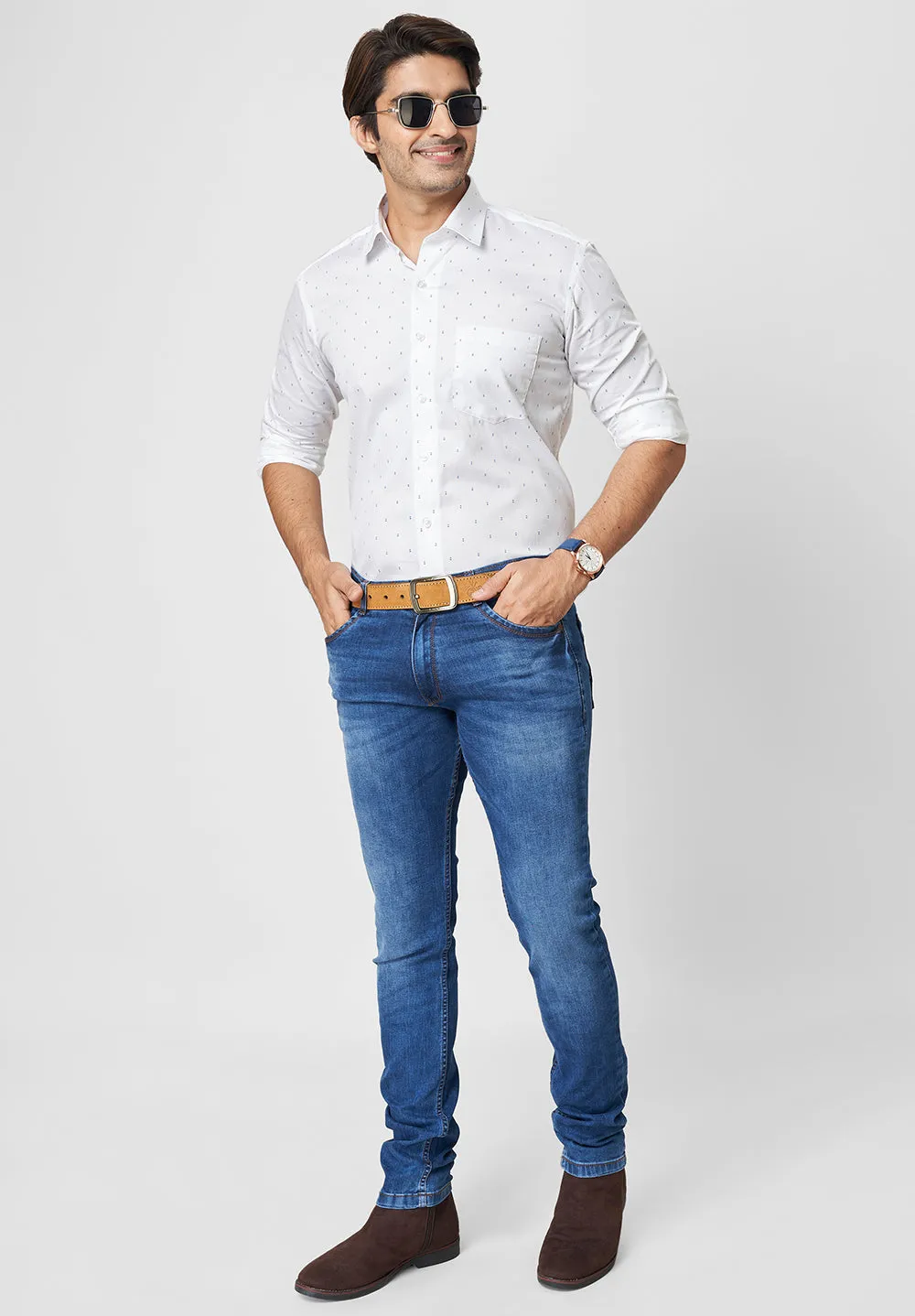 Pure Cotton Formal- Smart Fit Shirt- 40811