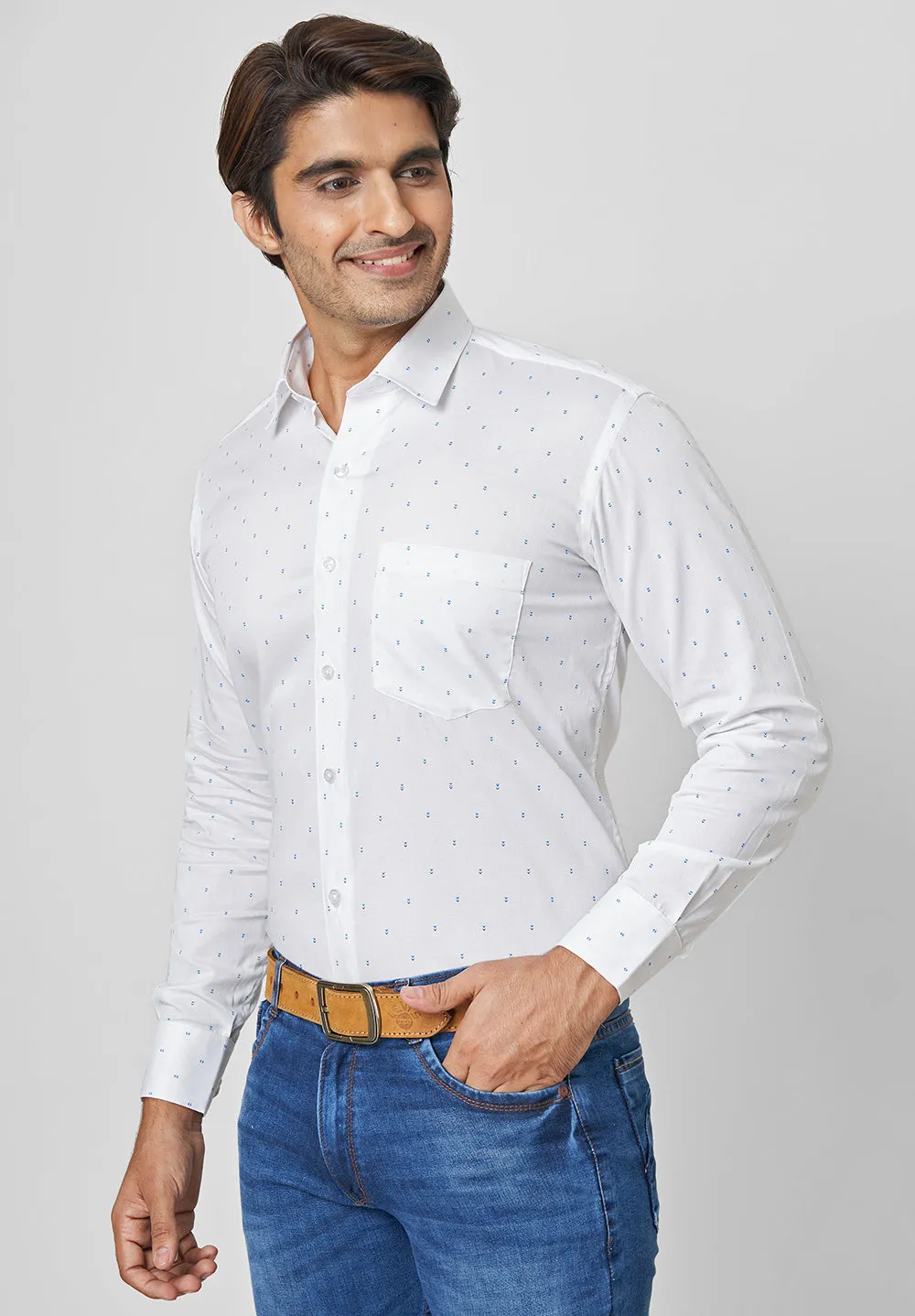 Pure Cotton Formal- Smart Fit Shirt- 40811