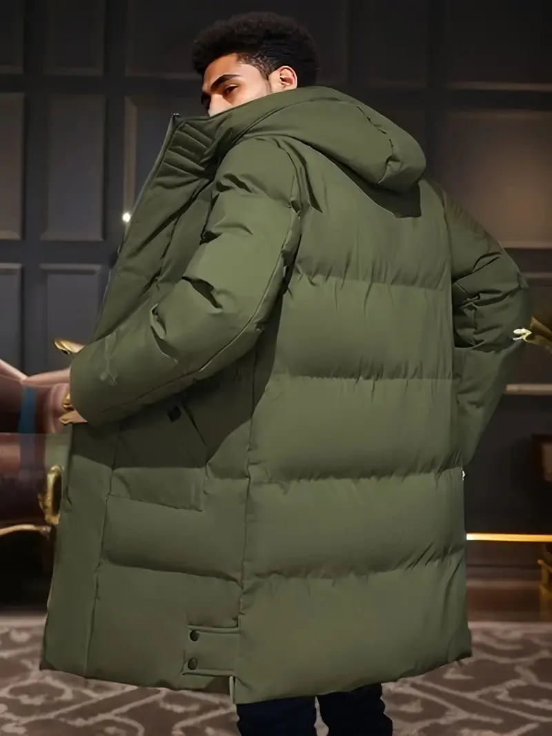 Quilted Haven™ | Men's Hooded Jacket | Loose Fit, Insulated Quilted Design & Warmth for Cold Weather