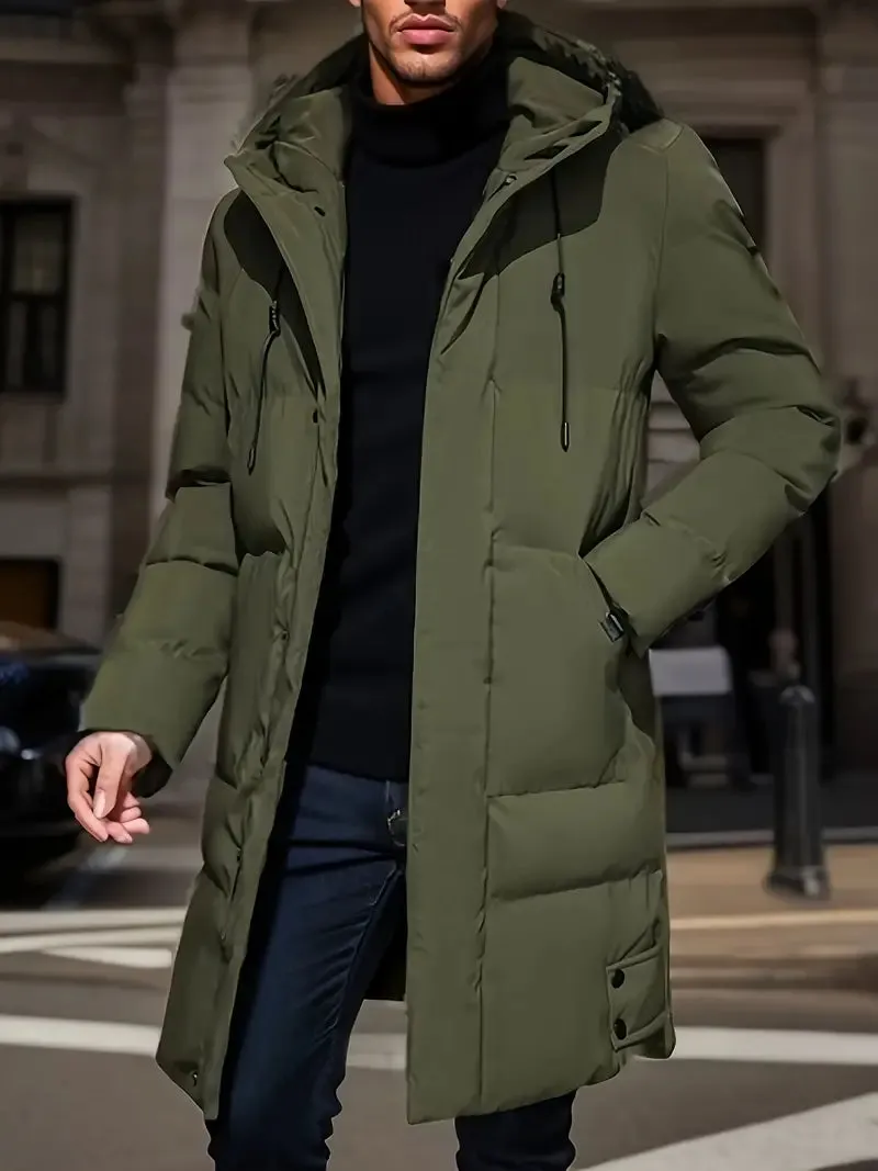 Quilted Haven™ | Men's Hooded Jacket | Loose Fit, Insulated Quilted Design & Warmth for Cold Weather