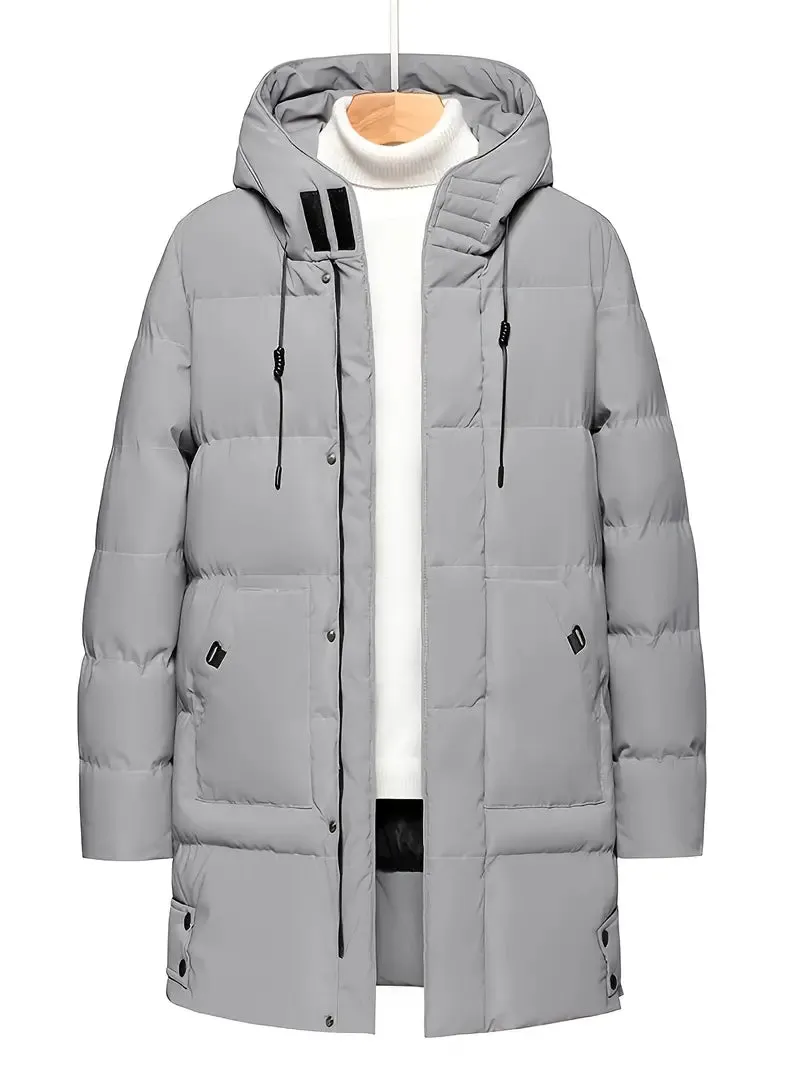 Quilted Haven™ | Men's Hooded Jacket | Loose Fit, Insulated Quilted Design & Warmth for Cold Weather