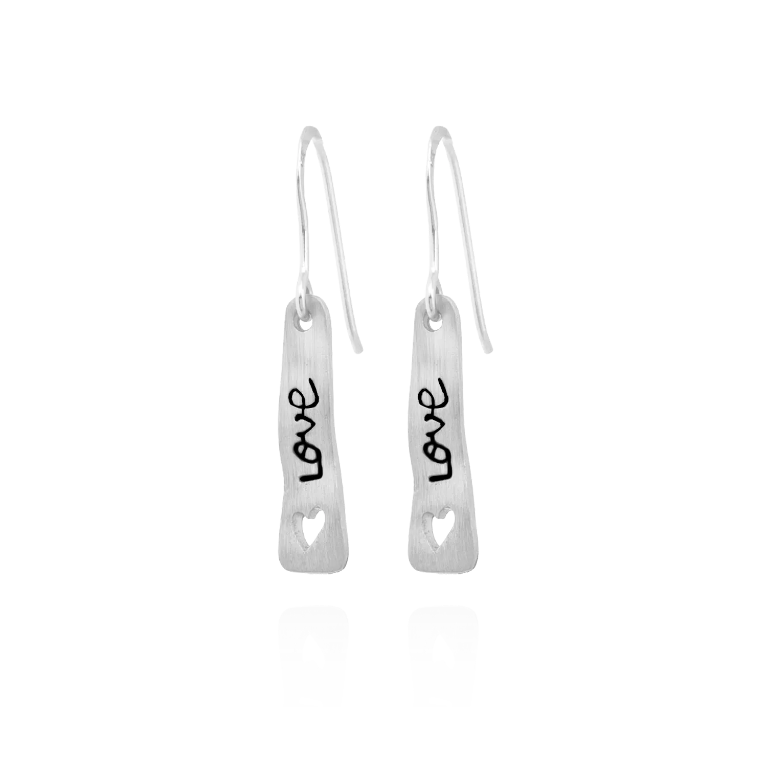 "Love" Banner Earrings