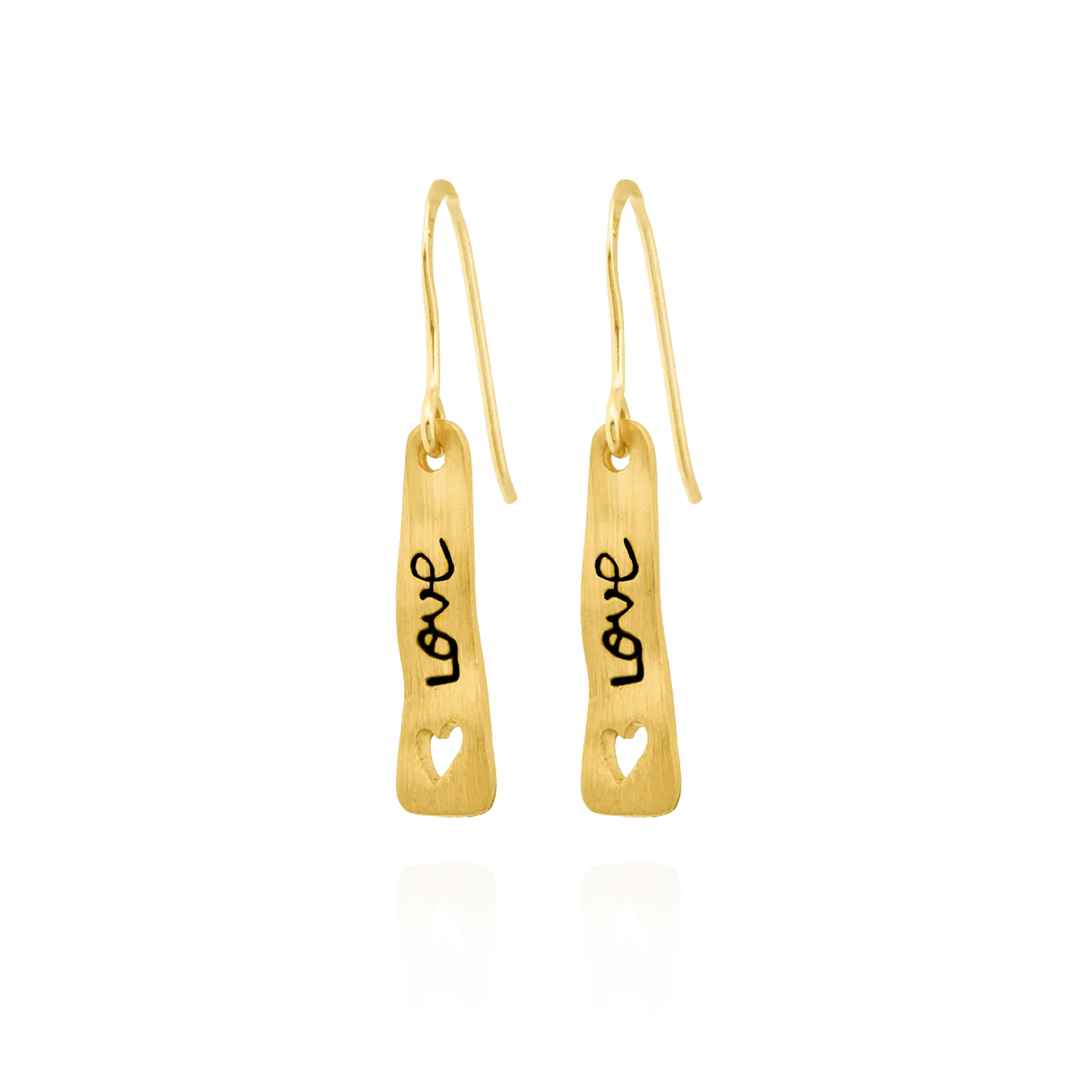 "Love" Banner Earrings