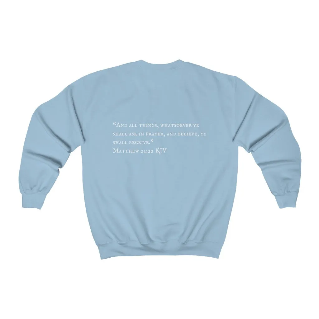 "PRAYED UP ENTREPRENEUR" Crewneck  (White writing)