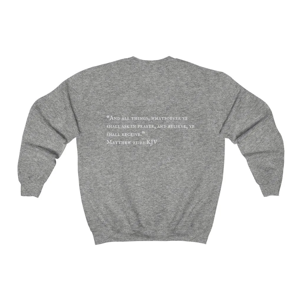 "PRAYED UP ENTREPRENEUR" Crewneck  (White writing)