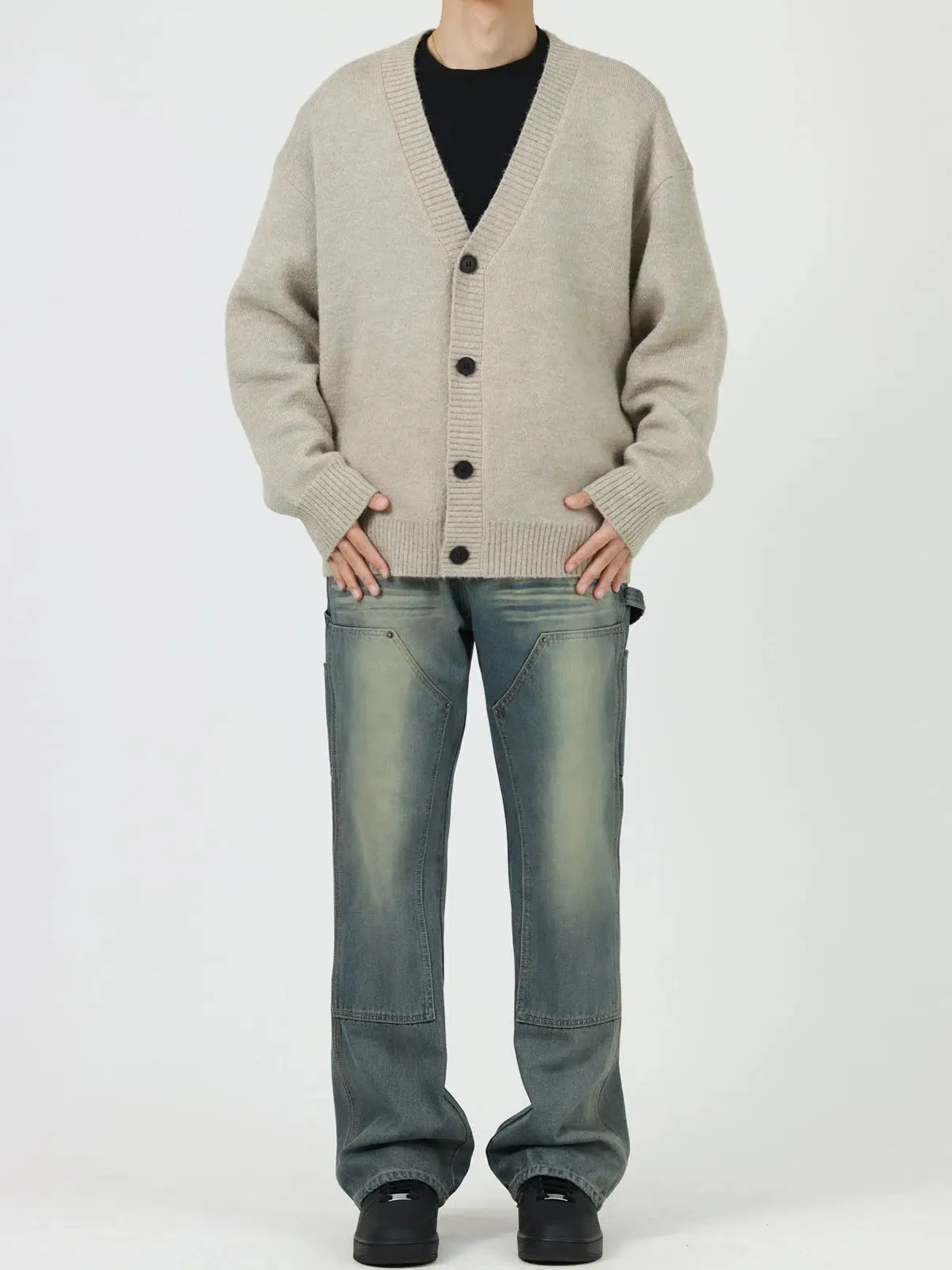 Retro Blue Bootcut Straight Casual Jeans