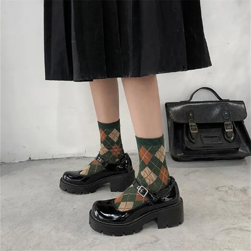Retro Buckle Small Leather Shoes ER5802