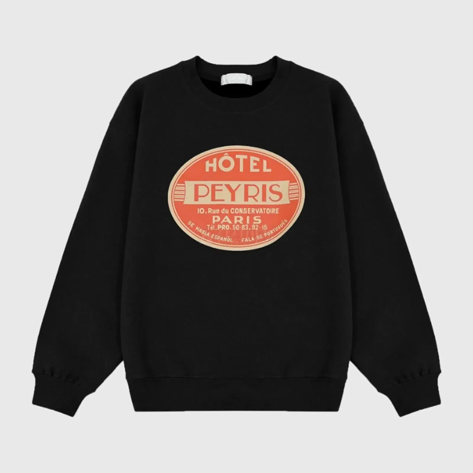 Retro Crew Neck Casual Sweatshirt