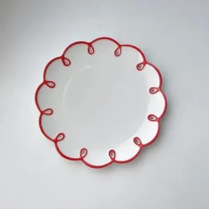 Retro Floral Swirl Ceramic Dinnerware