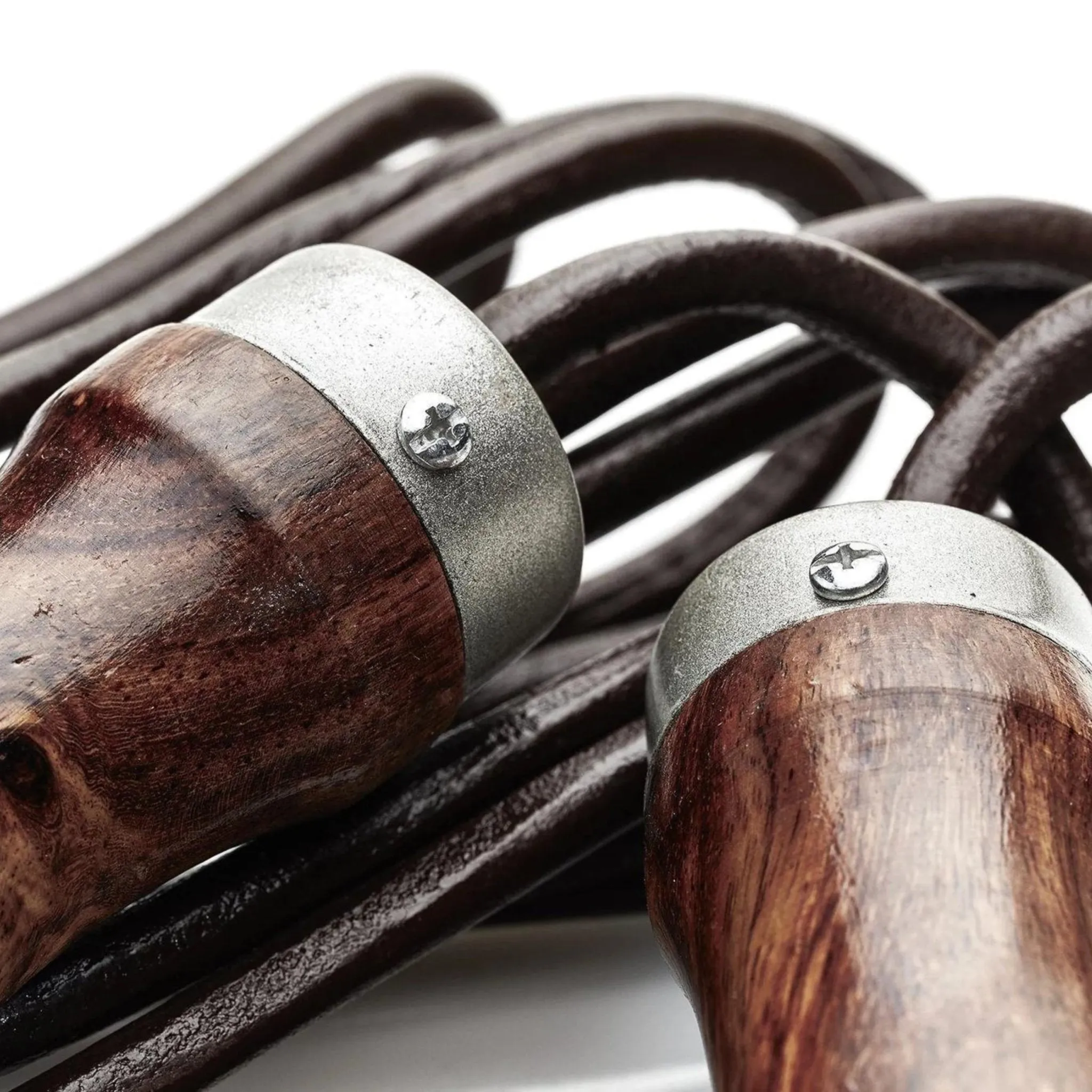 RETRO Heritage Brown Leather Jump Rope