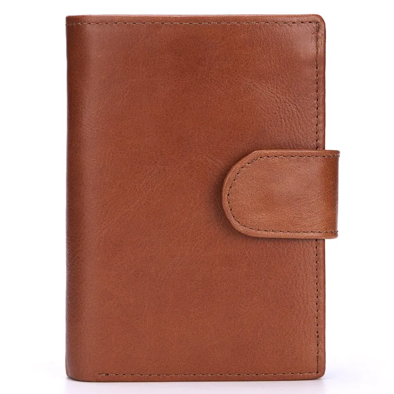 Retro Leather Money Coin Credit Card Men's Wallet