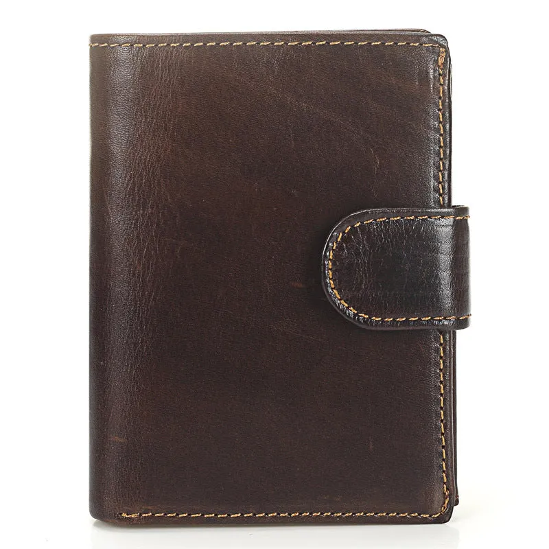 Retro Leather Money Coin Credit Card Men's Wallet