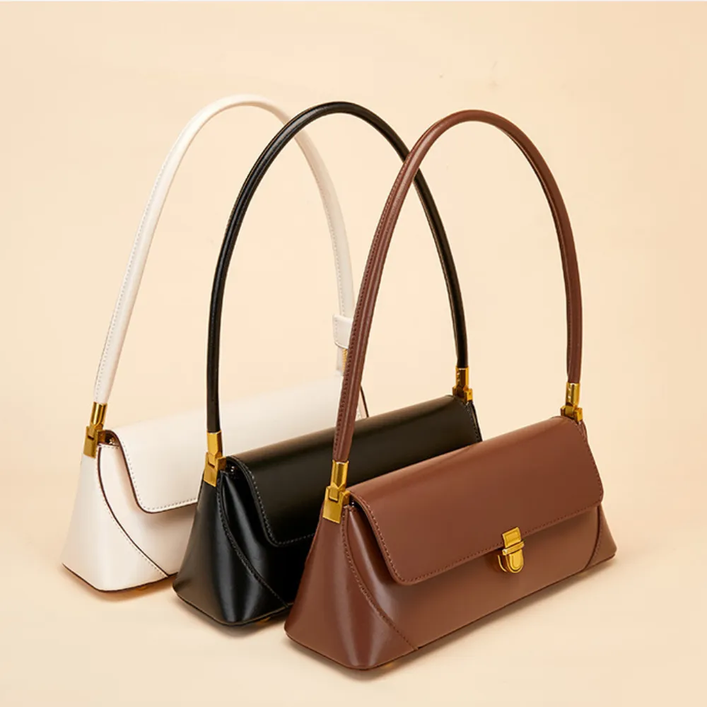 Retro Solid Color Armpit Bag