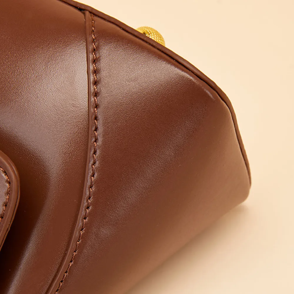 Retro Solid Color Armpit Bag