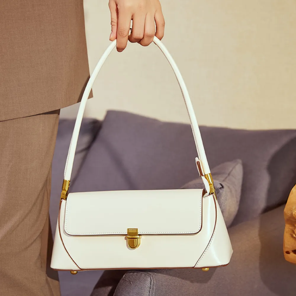 Retro Solid Color Armpit Bag