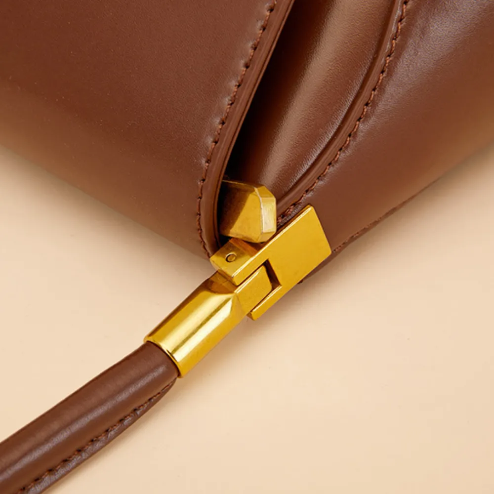 Retro Solid Color Armpit Bag