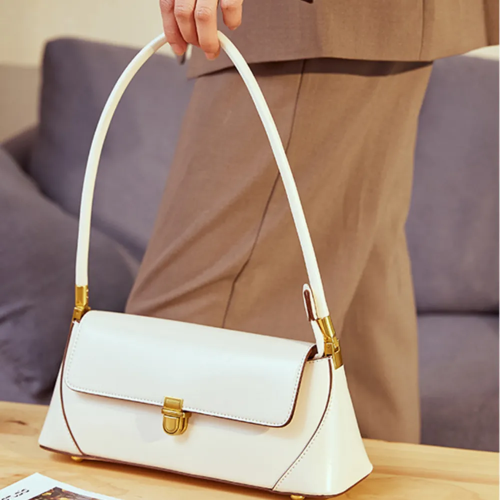 Retro Solid Color Armpit Bag