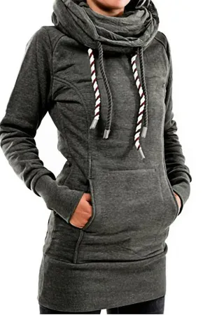 Retro Style Long Hoodie