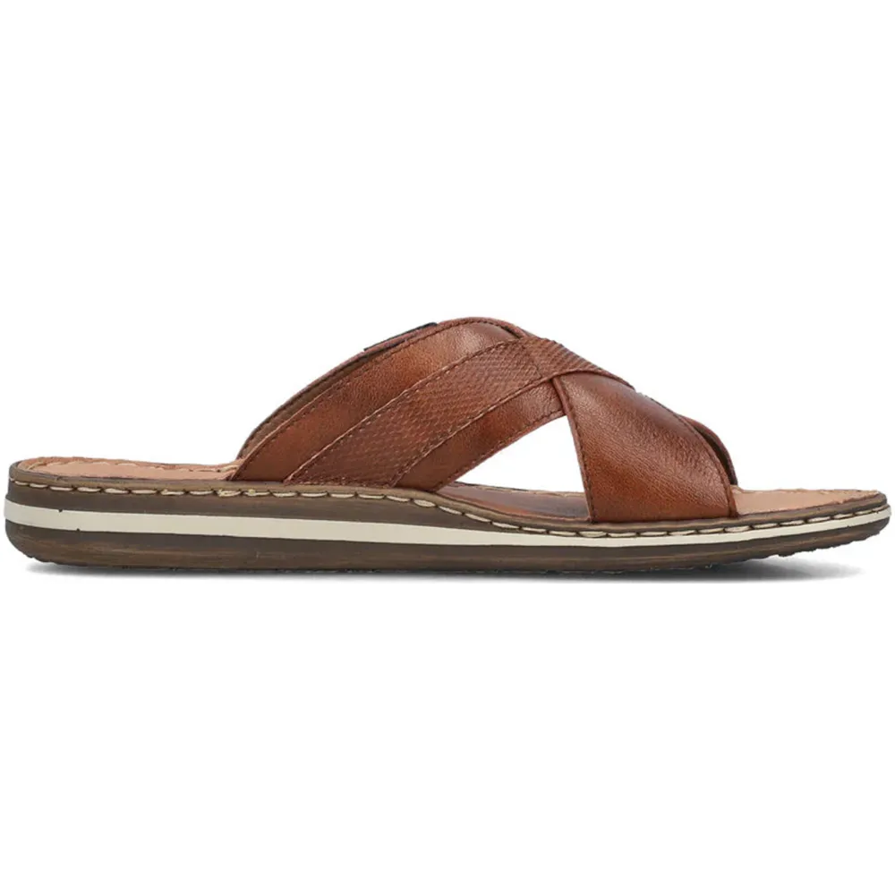 Rieker 21082-24 (Bendy) Amaretto Sandals