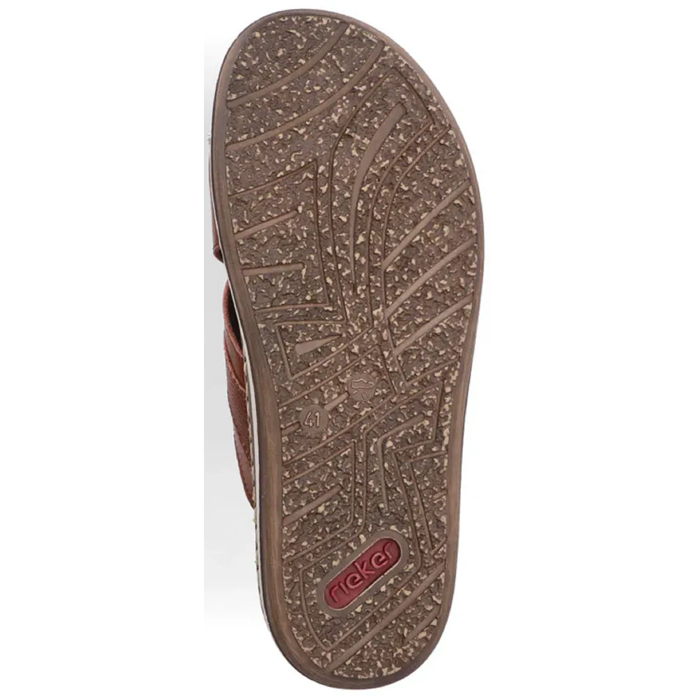 Rieker 21082-24 (Bendy) Amaretto Sandals