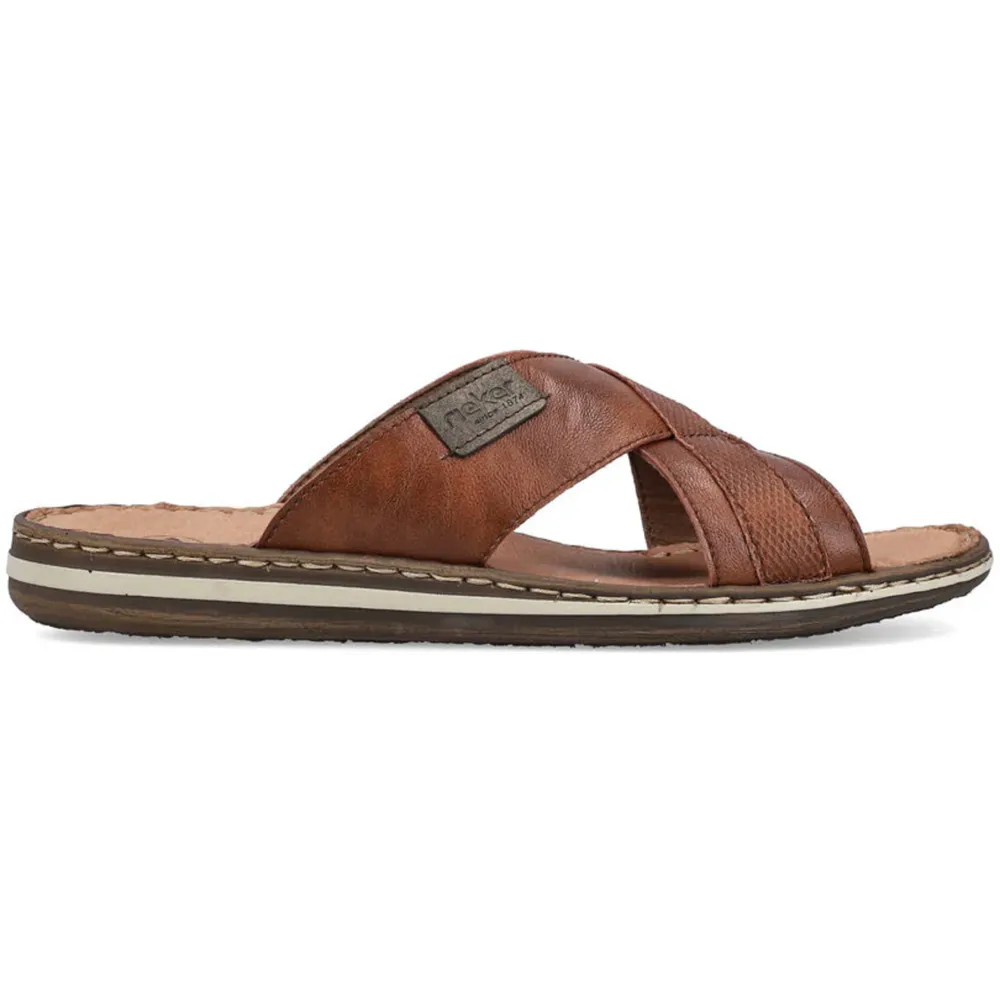 Rieker 21082-24 (Bendy) Amaretto Sandals