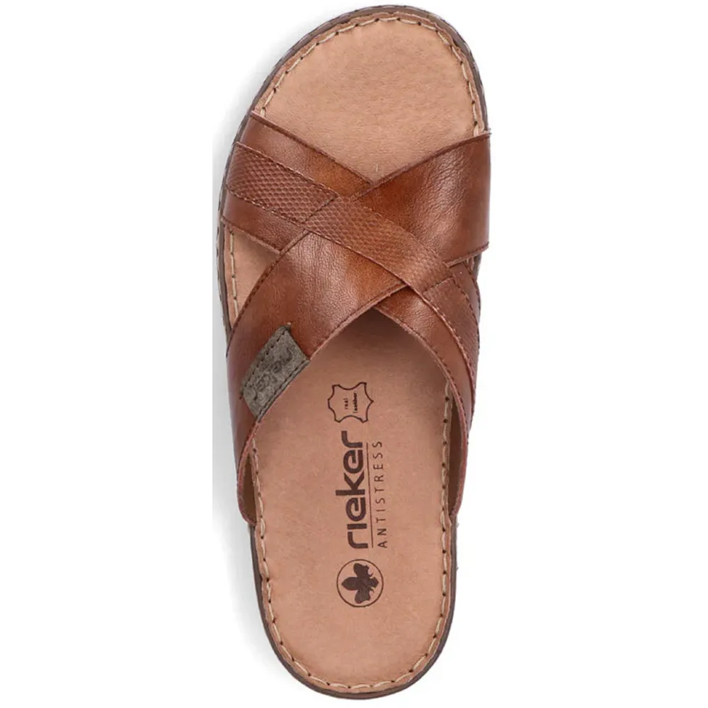 Rieker 21082-24 (Bendy) Amaretto Sandals
