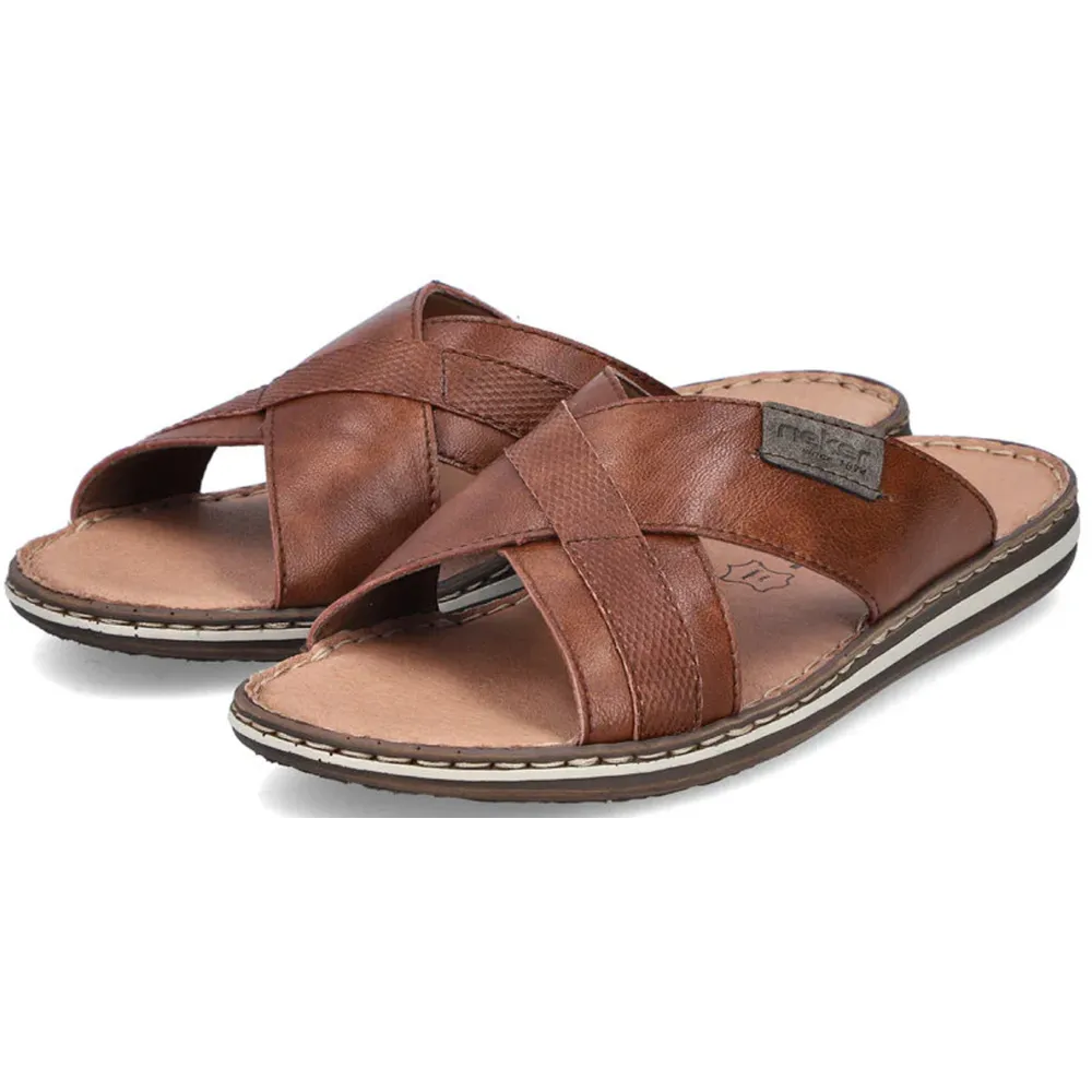 Rieker 21082-24 (Bendy) Amaretto Sandals