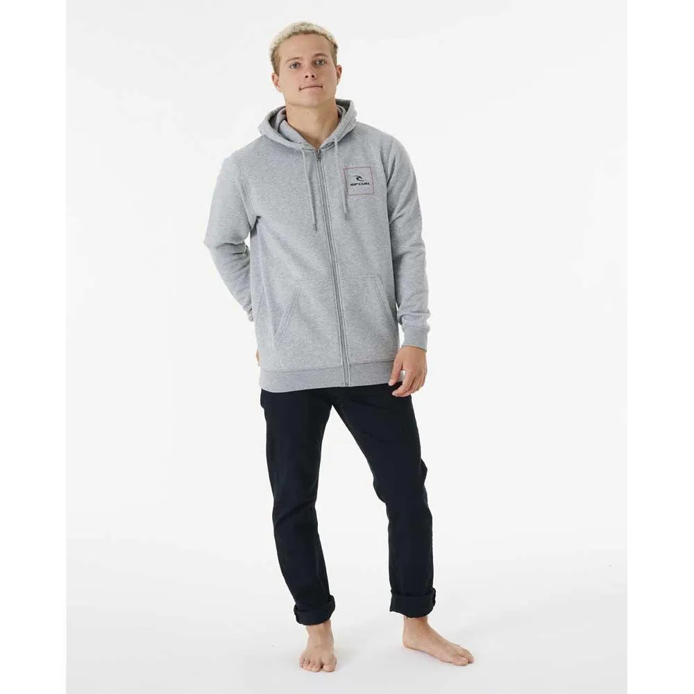 Rip Curl Corp Icon Zip Hoody Grey Marle