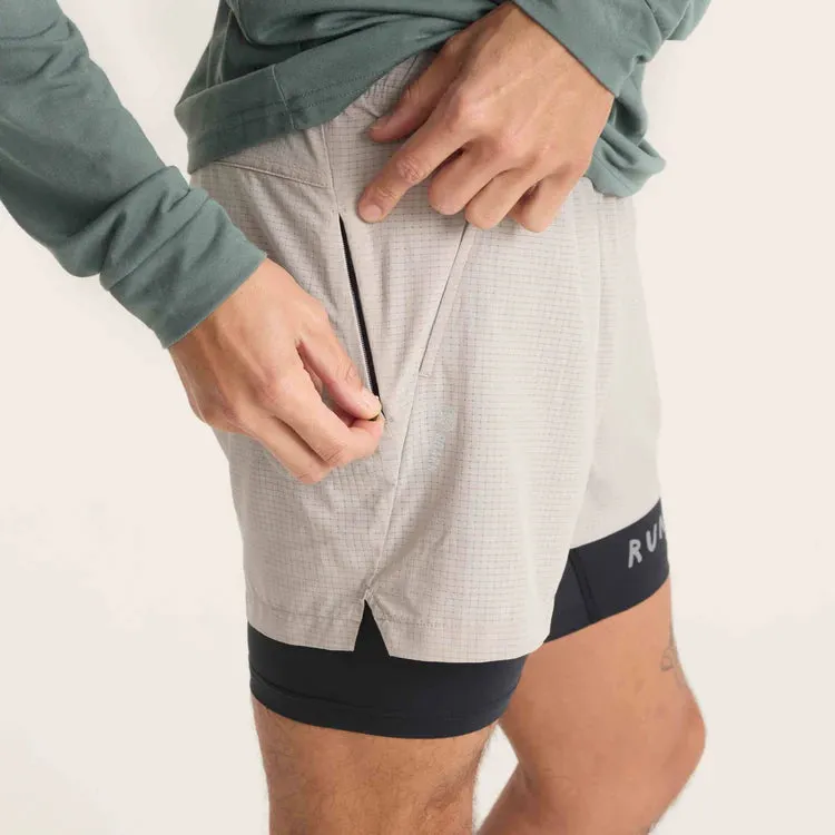 Roark Men's Bommer 3.5" Shorts - Ghost Grey