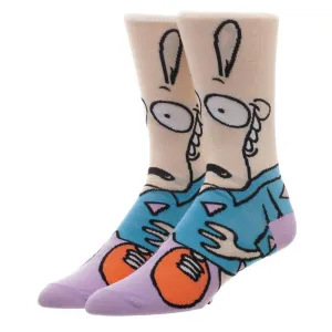 Rocko's Modern Life Socks 360 Character Nickelodeon Crew Socks