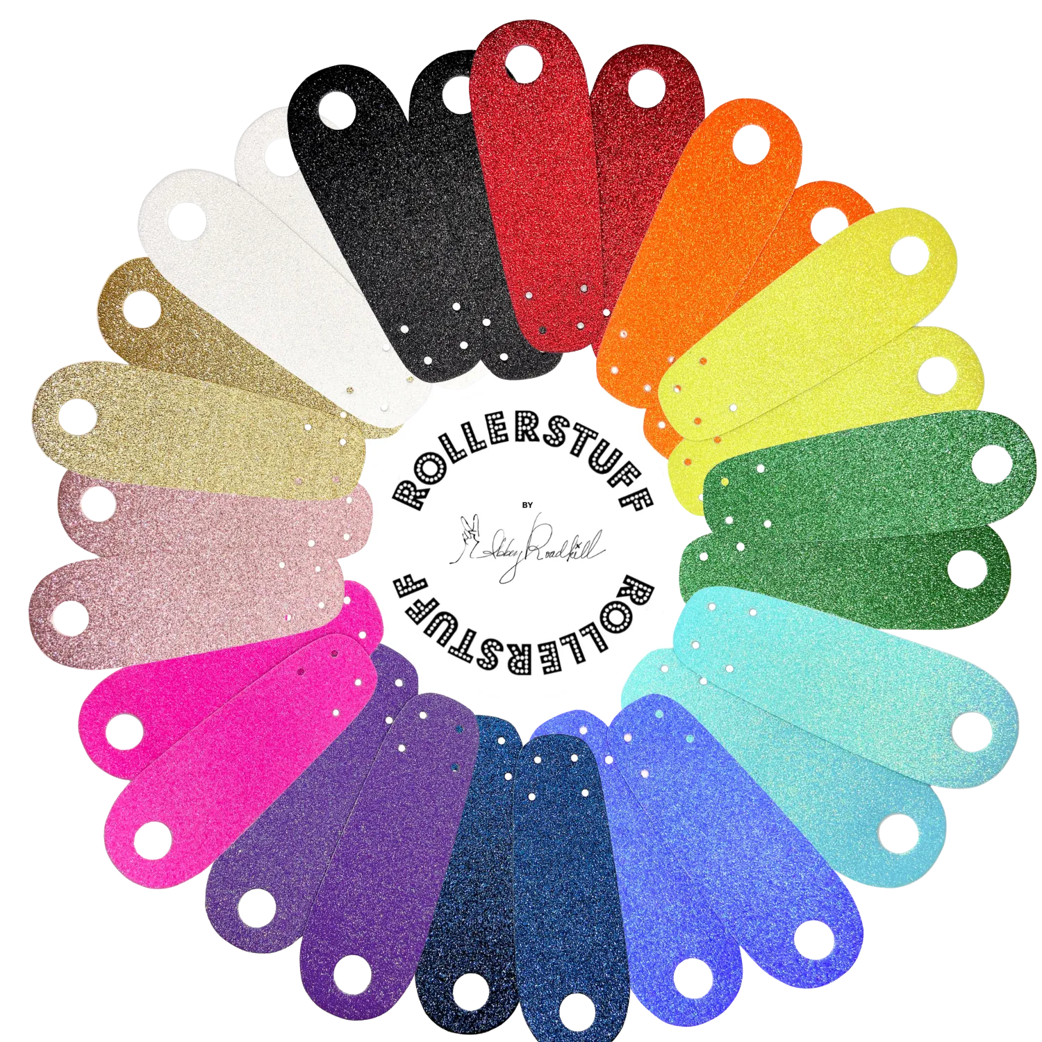 RollerStuff Toe Guards Flat Glitter