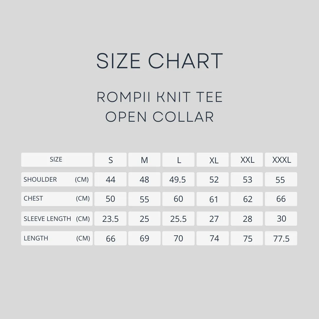 Rompii Knit Polo Tee - Navy Blue