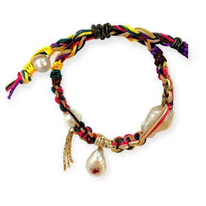 Ruby Dreams Baroque Pearl Rockstar Bracelet
