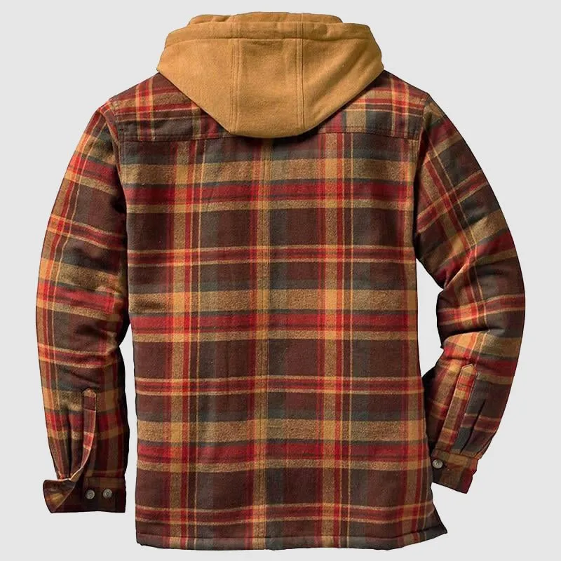 RuggedWear™ | Men's Casual Lumberjack Jacket | Durable Cotton, Warm Insulation & Functional Pockets