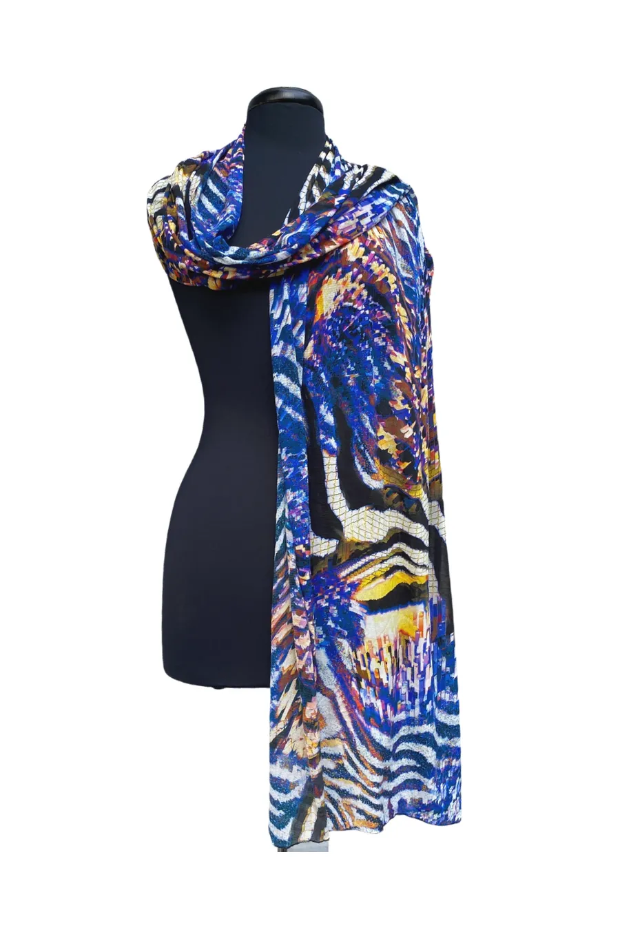 Safari Long And Wide Sheer Shawl Stole Wrap Cover