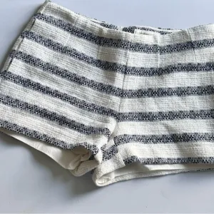 Sail to Sable Navy Stripe Jacquard Shorts Size 0