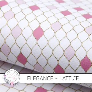 SALE ⋅ Elegance ⋅Floral Luxe Grain Faux Leather