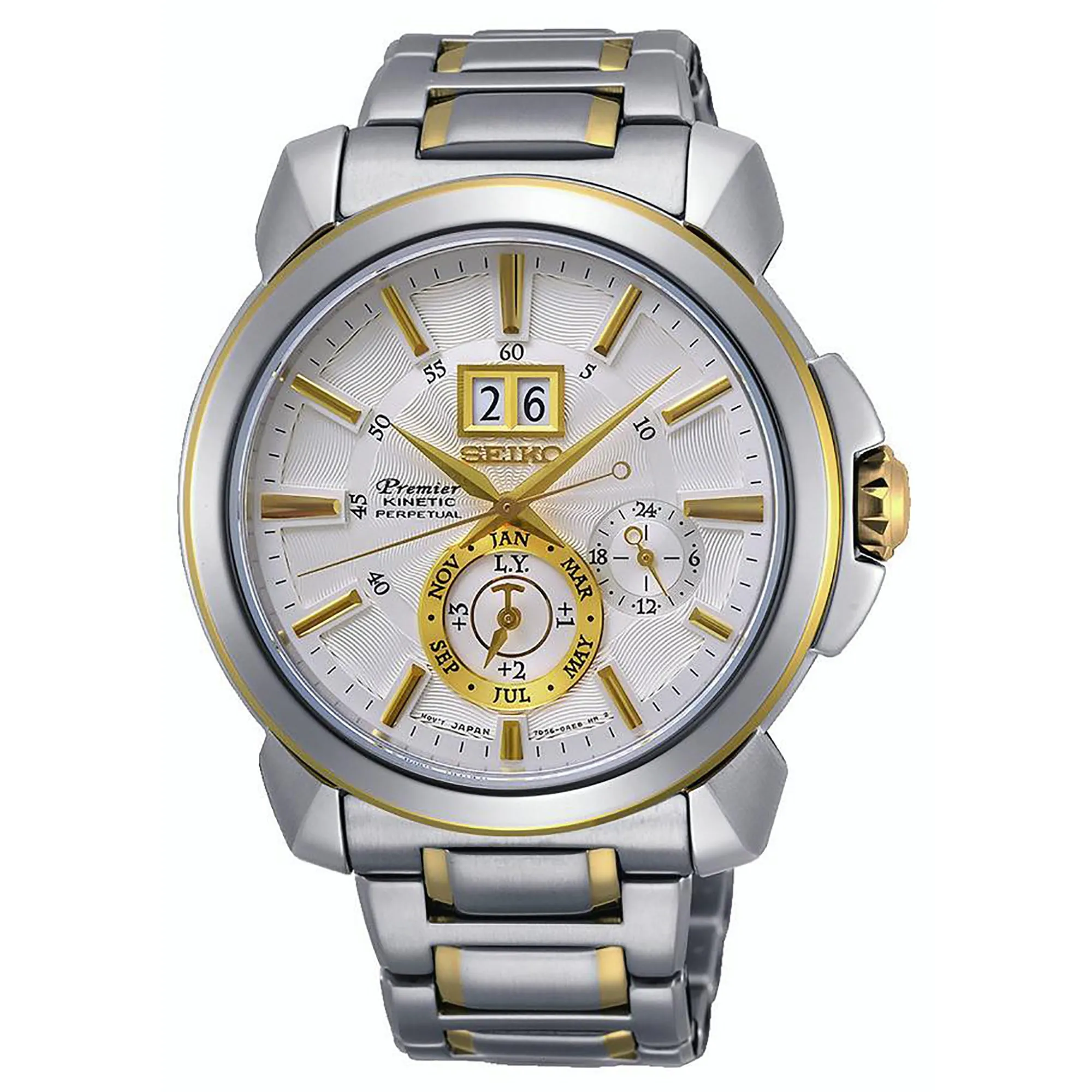SEIKO Men's Premier Formal Kinetic Watch