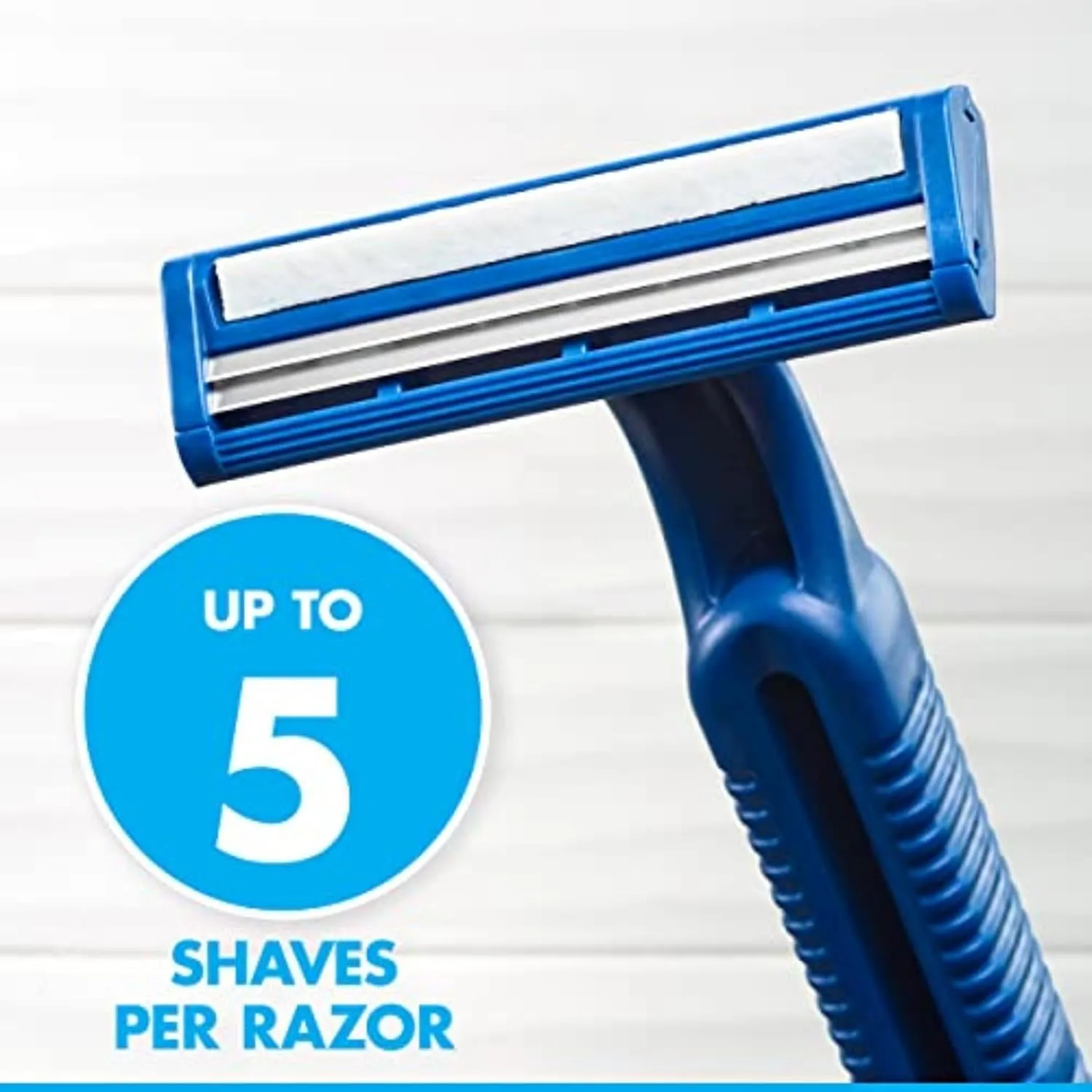 Sensor2 Disposable Razors for Men, Water Activated Lubrastrip to Help Avoid Skin Irritation, 18 Count