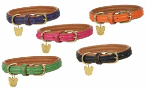 Shires Digby & Fox Padded Leather Dog Collar