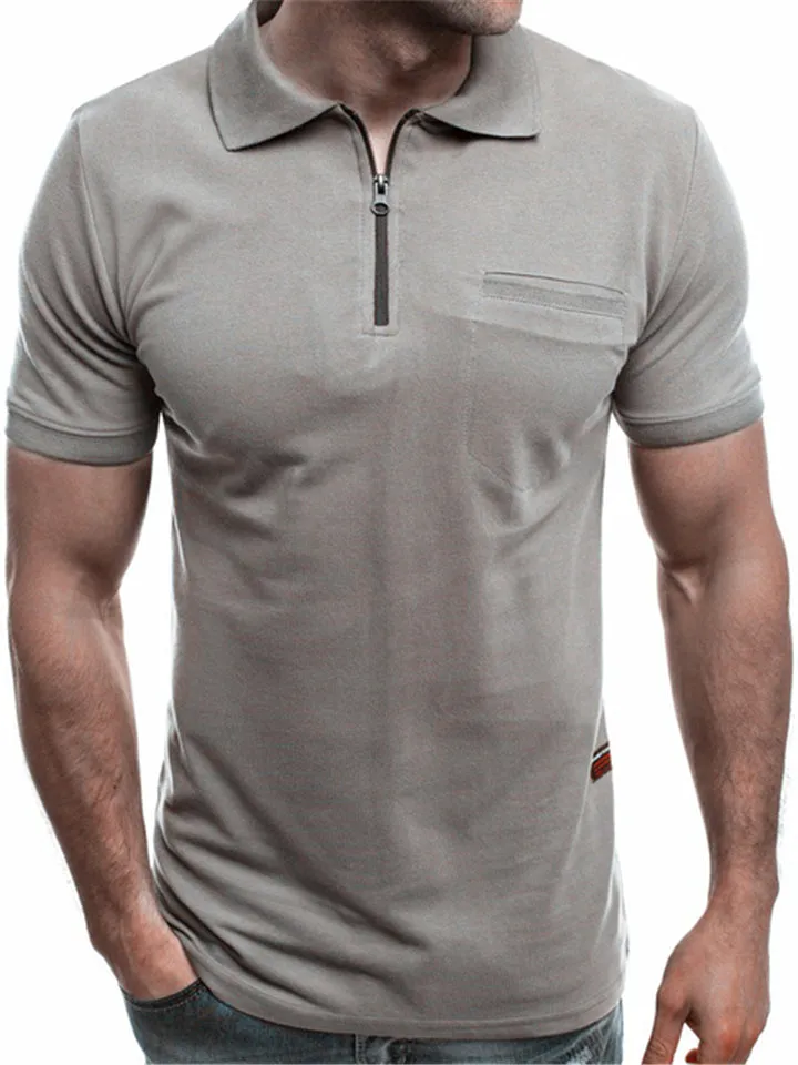Short Sleeve Red Shirt for Men