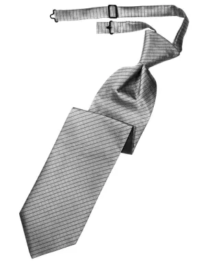 Silver Palermo Kids Necktie