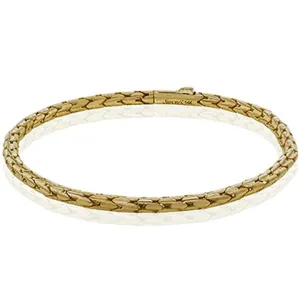 Simon G. Yellow Gold Men's Brushed Bracelet